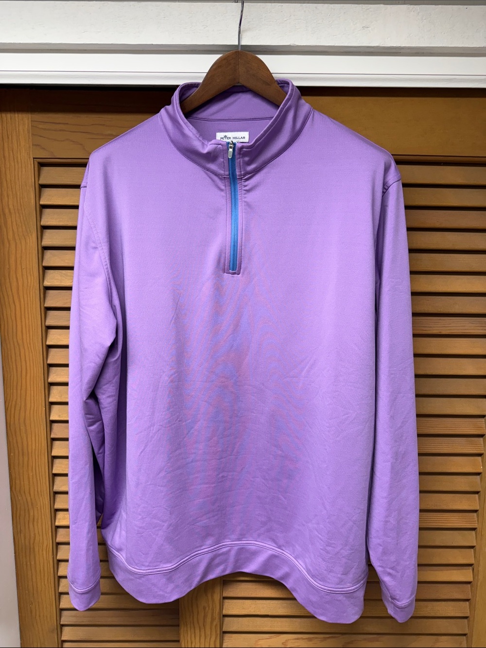 Peter Millar Men's Lavender Quarter-Zip Pullover
